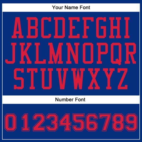 Custom Royal Red Round Neck Suit Basketball Jersey