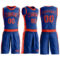Custom Royal Orange Round Neck Suit Basketball Jersey