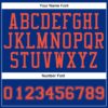 Custom Royal Orange Round Neck Suit Basketball Jersey