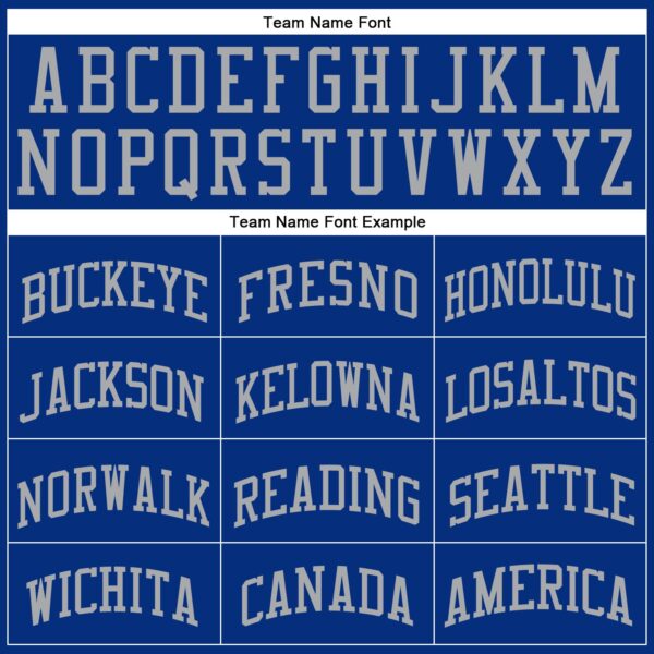 Custom Royal Gray Round Neck Suit Basketball Jersey