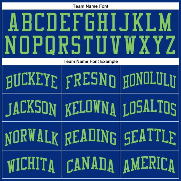 Custom Royal Neon Green Round Neck Suit Basketball Jersey