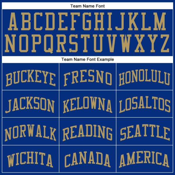 Custom Royal Old Gold Round Neck Suit Basketball Jersey