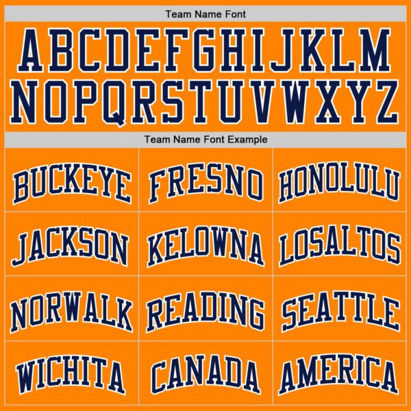 Custom Bay Orange Navy-White Authentic Basketball Jersey