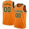 Custom Bay Orange Green-White Authentic Basketball Jersey
