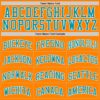 Custom Bay Orange Teal-White Authentic Basketball Jersey
