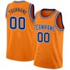 Custom Bay Orange Royal-White Authentic Basketball Jersey