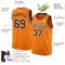 Custom Bay Orange Black-White Authentic Basketball Jersey
