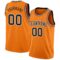 Custom Bay Orange Black-White Authentic Basketball Jersey