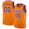Custom Bay Orange Purple-White Authentic Basketball Jersey