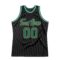Custom Black Kelly Green-Old Gold Authentic Throwback Basketball Jersey