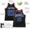Custom Black Royal-White Authentic Throwback Basketball Jersey