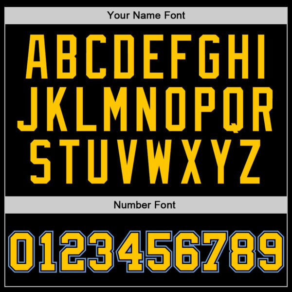 Custom Black Gold-Light Blue Authentic Throwback Basketball Jersey