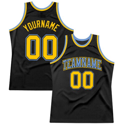 Black0980_7cd7e5a0-659c-4324-b37d-ce1ae0fb8eb4 Custom Black Gold-Light Blue Authentic Throwback Basketball Jersey