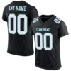 Custom Black White Gray-Midnight Green Mesh Authentic Football Jersey