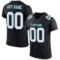 Black1066_4ab455a4-eedd-45c3-89c9-060fbbd1f99f Custom Black White Gray-Midnight Green Mesh Authentic Football Jersey