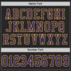 Custom Black Purple-Gold Mesh Authentic Football Jersey
