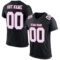 Black1073_d33ea40f-dd9e-4377-8c05-7c7da2a97087 Custom Black White-Pink Mesh Authentic Football Jersey