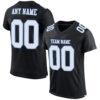 Black1074_dd57d565-e623-4e81-9975-b74cc5c35592 Custom Black White-Light Blue Mesh Authentic Football Jersey