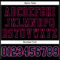 Custom Black Black Powder Blue-Hot Pink Mesh Authentic Football Jersey