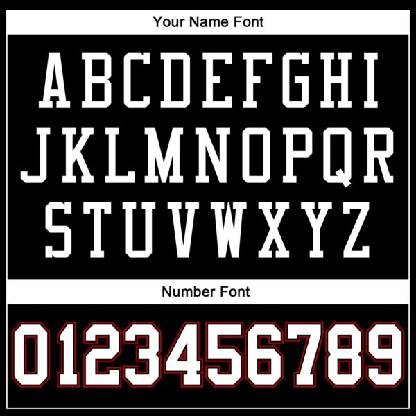 Custom Black White-Red Authentic Throwback Basketball Jersey