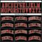 Custom Black Red Pinstripe Kelly Green-Red Authentic Basketball Jersey