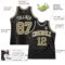 Custom Black Cream Pinstripe Camo-Cream Authentic Basketball Jersey