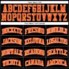 Custom Black Orange Pinstripe Orange-White Authentic Basketball Jersey