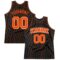 Custom Black Orange Pinstripe Orange-White Authentic Basketball Jersey