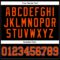 Custom Black Orange Pinstripe Orange-Light Blue Authentic Basketball Jersey