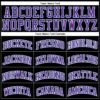 Custom Black Light Blue Pinstripe Purple-Light Blue Authentic Basketball Jersey
