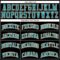 Custom Black Teal Pinstripe Orange-Teal Authentic Basketball Jersey
