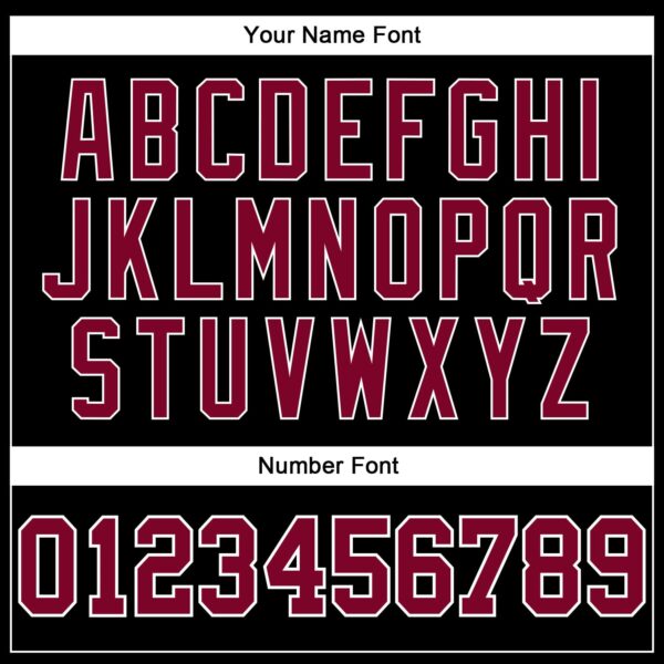 Custom Black White Pinstripe Maroon-White Authentic Basketball Jersey