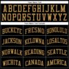 Custom Black Old Gold Authentic Throwback Basketball Jersey