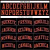 Custom Black Orange-Royal Authentic Throwback Basketball Jersey