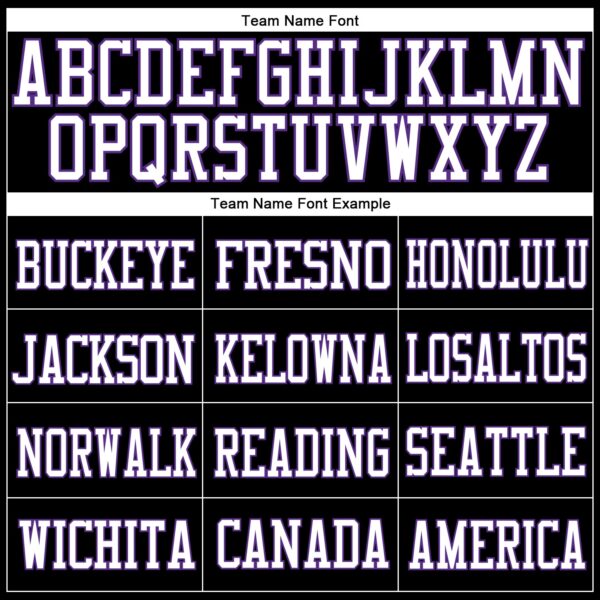 Custom Black White-Purple Mesh Authentic Football Jersey