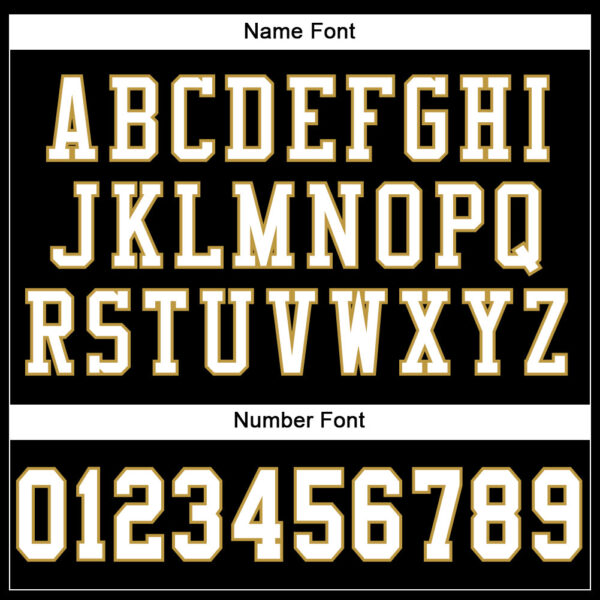 Custom Black White-Old Gold Mesh Authentic Football Jersey