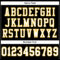 Black1579-3 Custom Black White-Gold Mesh Authentic Football Jersey