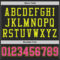 Custom Black Pink-Neon Yellow Mesh Authentic Football Jersey