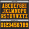 Black1603-3 Custom Black Yellow-Orange Mesh Authentic Football Jersey