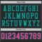 Black1605-3 Custom Black Pink-Aqua Mesh Authentic Football Jersey