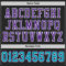 Black1611-3 Custom Black Teal-Purple Mesh Authentic Football Jersey