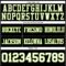 Black1693-2 Custom Black White-Neon Green Authentic Football Jersey