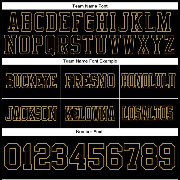 Custom Black Old Gold-Red Authentic Football Jersey