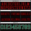 Custom Black Kelly Green-Red Authentic Football Jersey