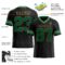 Black1720-1 Custom Black Kelly Green-Old Gold Authentic Football Jersey