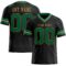 Black1720 Custom Black Kelly Green-Old Gold Authentic Football Jersey