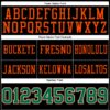 Custom Black Kelly Green-Orange Authentic Football Jersey
