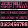 Custom Black Medium Pink-Pink Authentic Football Jersey