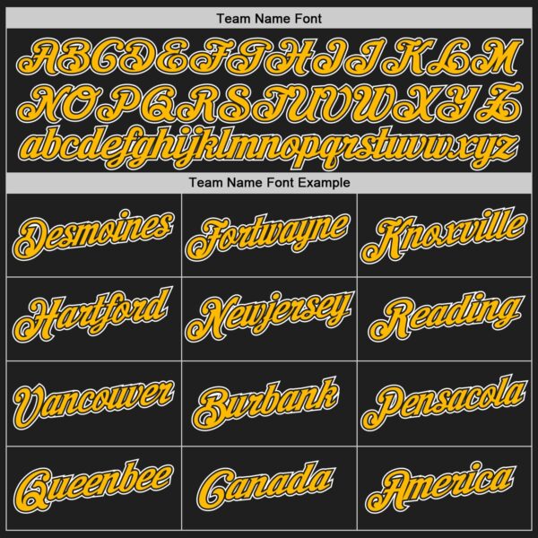 Custom Black Gold-White Authentic Throwback Basketball Jersey