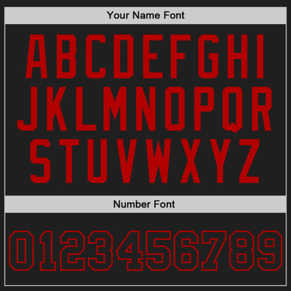 Custom Black Red Authentic Throwback Basketball Jersey